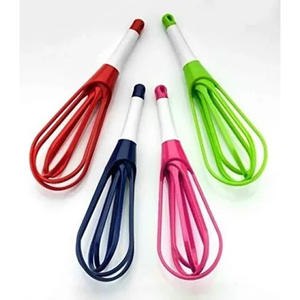 GR-Magic Foldable Plastic Whisker Beater Hand Blender Mixer (Assorted Color) [Low Budget Product]