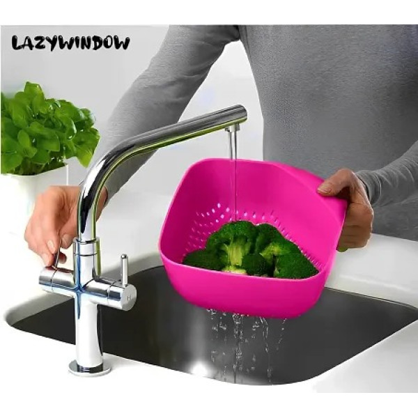 GR-Premium Quality Plastic Multipurpose Vegetable Washing Bowl Basket [Low Budget Product]