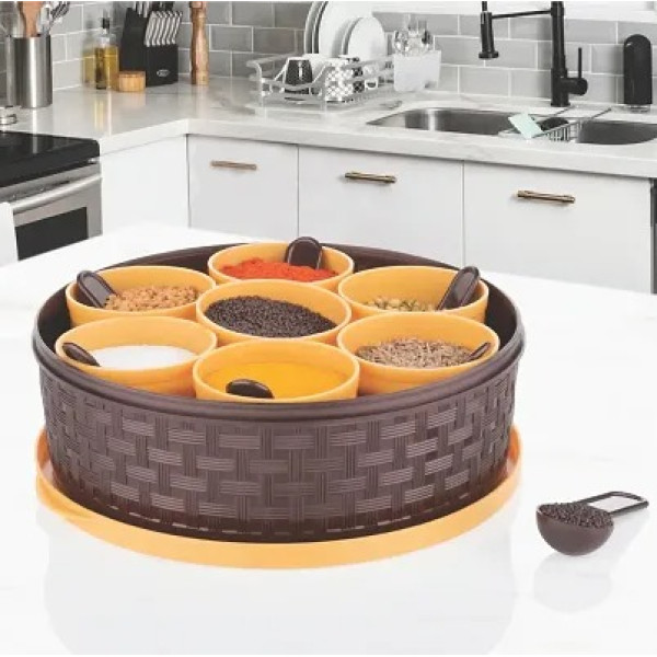 GR-Best Selling Useful Brown Spice Box [Low Budget Product]