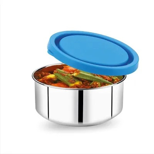 GR-Double Decker Executive Lunch Tiffin Box 2 Ss Container 1 Microwave Safe Container [Low Budget Product]