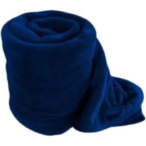 GR-King-Size Comfort: Super Soft 1 kg Polar Fleece Blanket in Elegant Blue - Ideal for a Cozy Single Bed. [Low Budget Product]