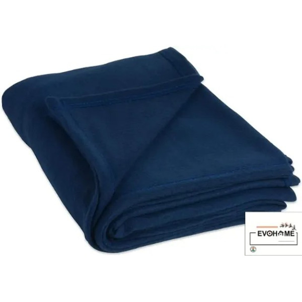 GR-King-Size Comfort: Super Soft 1 kg Polar Fleece Blanket in Elegant Blue - Ideal for a Cozy Single Bed. [Low Budget Product]