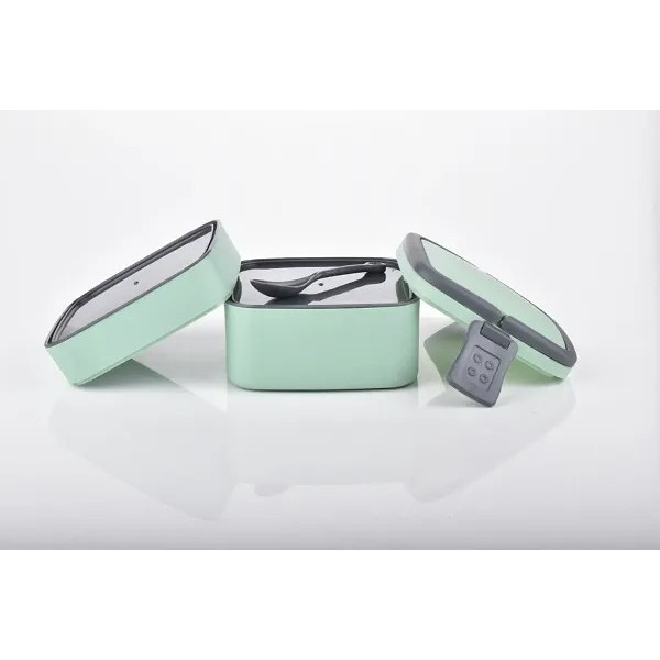 GR-Leakproof Lunchtime Fun: Chronicles Bento Box (1000ml, Lite Green) [Low Budget Product]