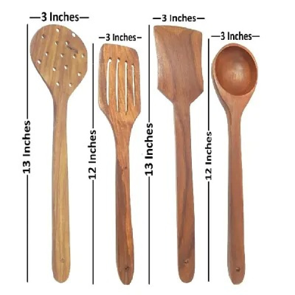 GR-Sustainable Style: 7-Piece Wooden Cutlery Set for Eco-Conscious Dining [Low Budget Product]
