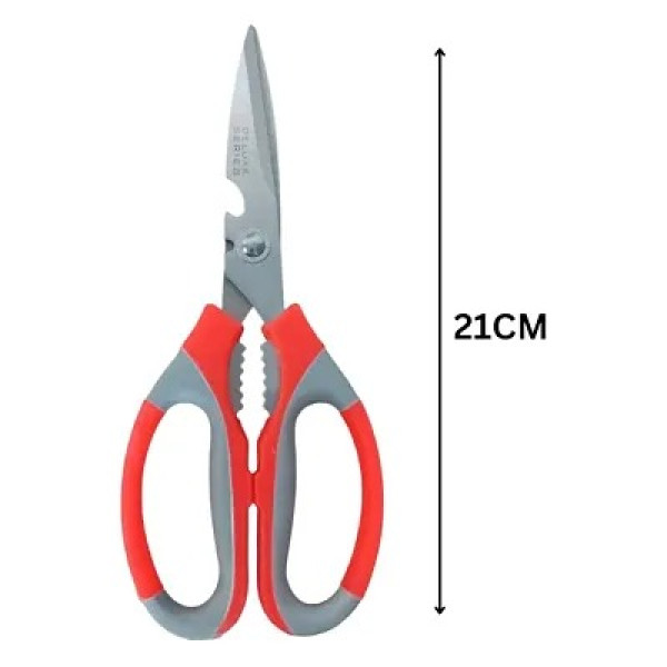GR-Stainless Steel Scissor for Kitchen, Office, Garden - Multipurpose Craft Work Scissor for Home Use (Multicolor) - Big Size [Low Budget Product]