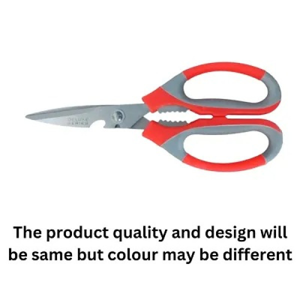 GR-Stainless Steel Scissor for Kitchen, Office, Garden - Multipurpose Craft Work Scissor for Home Use (Multicolor) - Big Size [Low Budget Product]