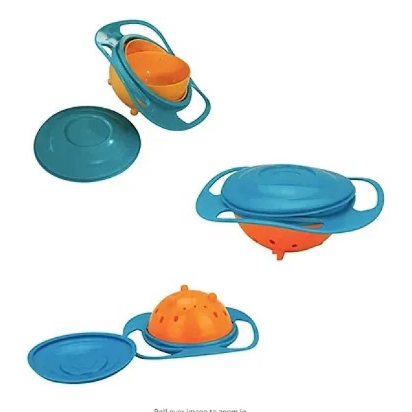 GR-Plastic Universal 360 Degrees Rotates Spill Proof Bowl [Low Budget Product]