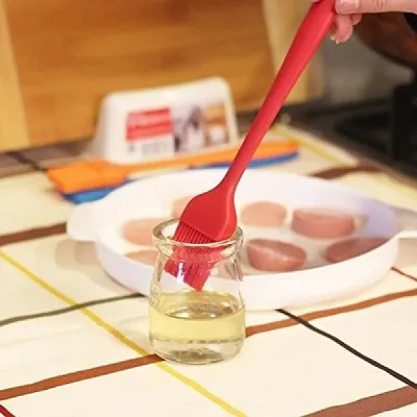 GR-Silicone Cooking Brush Premium Quality Non Stick Silicone Perfect for BBQ Grilling and Baking [Low Budget Product]