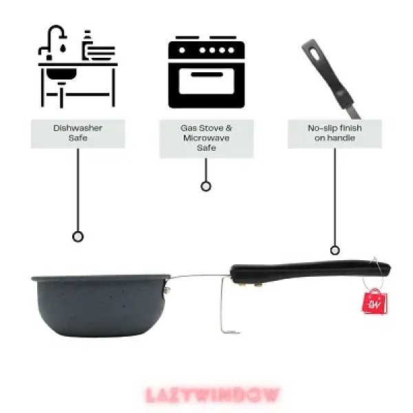 GR-Classy Window Hard Anodized Nonstick Tadka Pan [Low Budget Product]