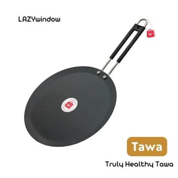 GR-Iron Tawa With Insulated Handle 24cm [Low Budge...