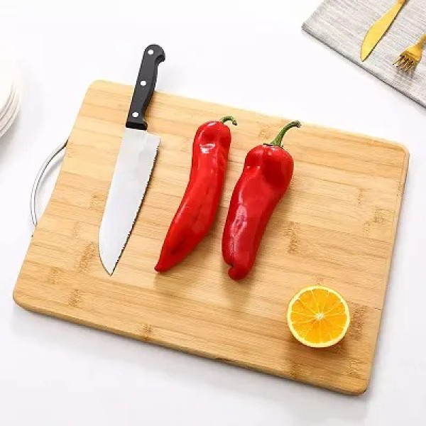 GR-Non-Slip Wooden Bamboo Cutting Board with Antib...