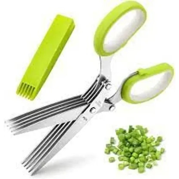 GR-Functional Stainless Steel Kitchen Knives 5 blade scissor 