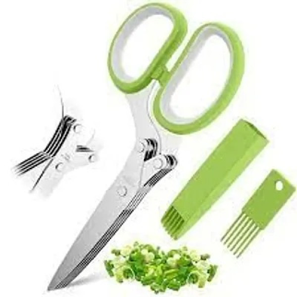 GR-Functional Stainless Steel Kitchen Knives 5 blade scissor 