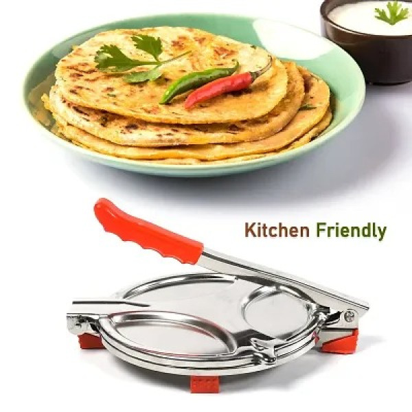 GR-Stainless Steel Manual Press Puri Machine For Good Shape Puri Maker Papad Khakhra Chapati Maker Pack Of 1 [Low Budget Product]