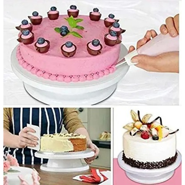 GR-16 Pcs Tool Set for Cake Decoration with stand/Spatula Brush/6 pcs Measuring Cups/Spoons Set [Low Budget Product]