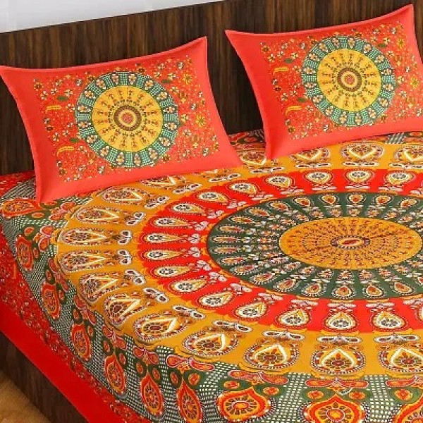 GR-Leo Creation's Floral Delight: Cotton Double Be...