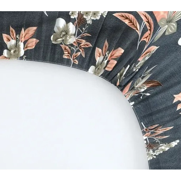 GR-Classic Glace Cotton Printed Bedsheet with Pillow Covers [Low Budget Product]