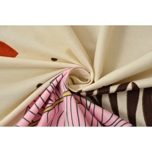 GR-Classic Glace Cotton Printed Bedsheet with Pillow Covers [Low Budget Product]