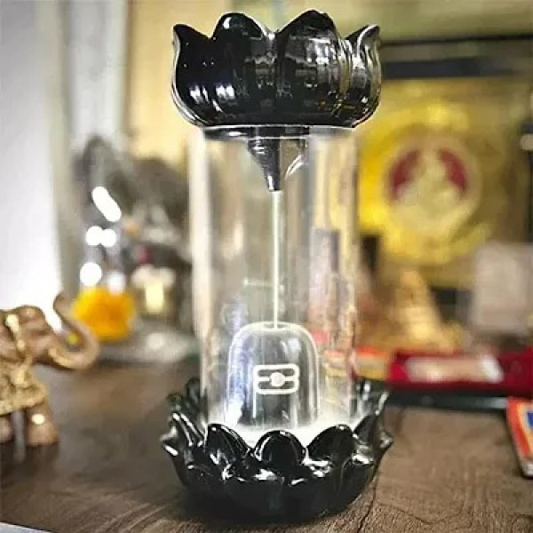 GR-Back Flow Ceramic Incense Holder Shiv Ling Incense Burner with Free 10 Back Flow Incense Cones [Low Budget Product]