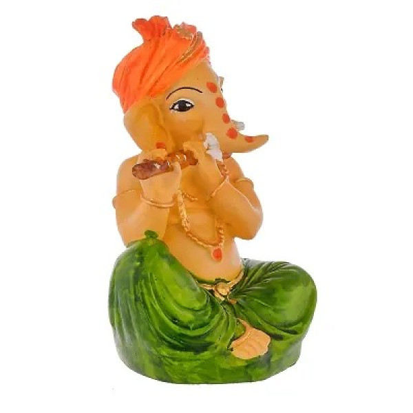 GR-Craftghar Green Ganesha Idol: Harmony in Home Decor [Low Budget Product]