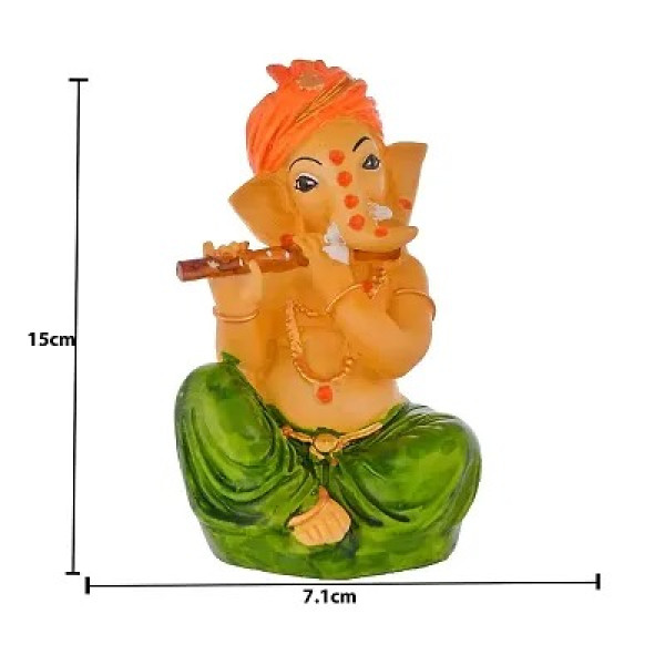 GR-Craftghar Green Ganesha Idol: Harmony in Home Decor [Low Budget Product]