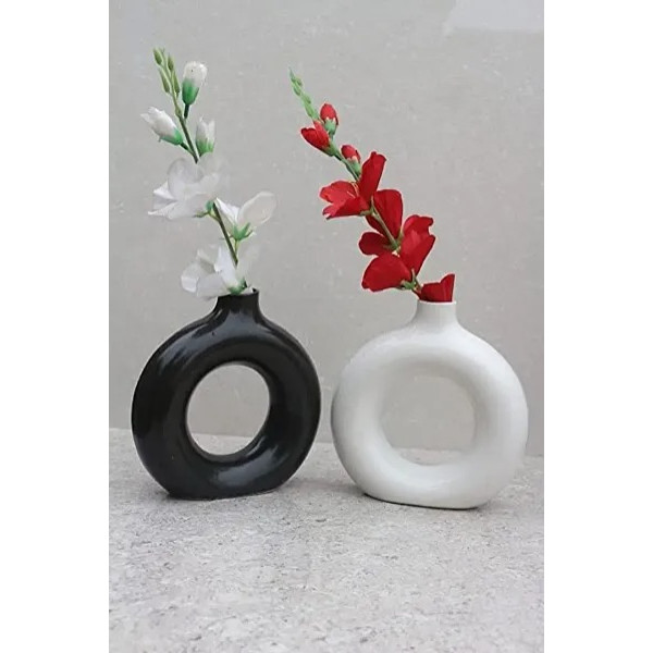 GR-Classy Ceramic Planter Pot for Indoor/Outdoor Use, Pack of 2 [Premium Product]