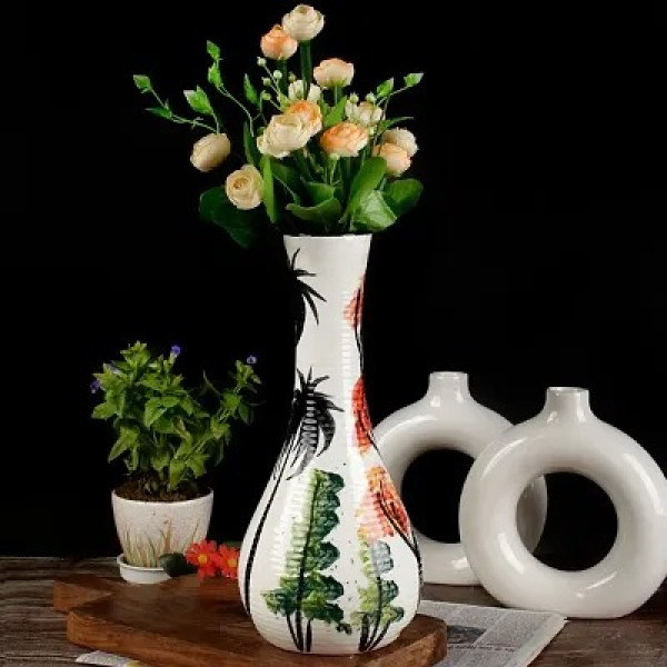 GR-Kraftlik Handicrafts Ceramic Flower Vase for Home Decor [Low Budget Product]