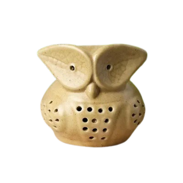 GR-Kraftlik Handicrafts Ancient Owl Shape Oil Diff...