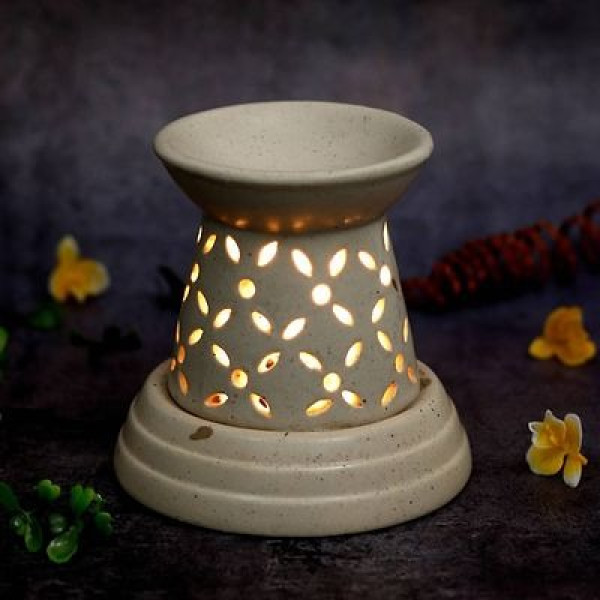 GR-Create Serenity: Kraftlik Handicrafts Matki Shape Electric Ceramic Diffuser [Premium Product]