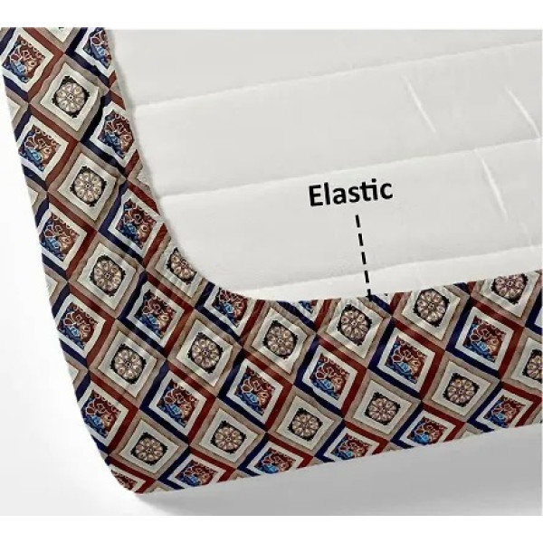 GR-Floral Dream: Cotton Double Bedsheet with Pillow Covers by Leo Creation [Low Budget Product]