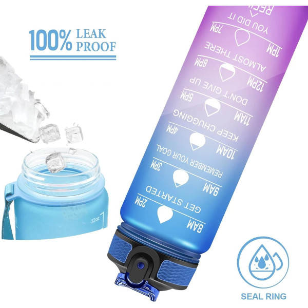 GR-Plastic Water Bottle with Straw Motivational Water Bottle [Low Budget Product]