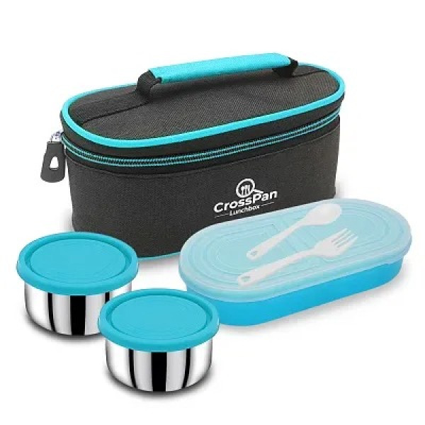 GR-Double Decker Executive Lunch Tiffin Box - 2 SS...