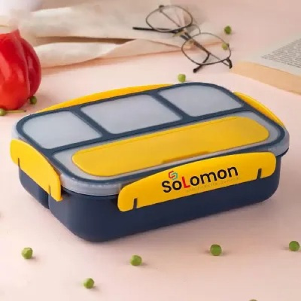 GR-4 Compartment Leak-Proof BPA-Free Lunch Box wit...