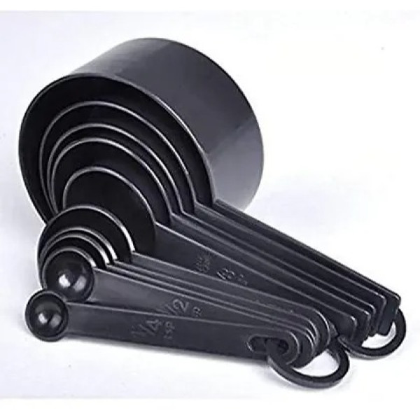 GR-Complete Kitchen Measurement Set: 8-Piece Measuring Cups and Spoons Ensemble [Low Budget Product]