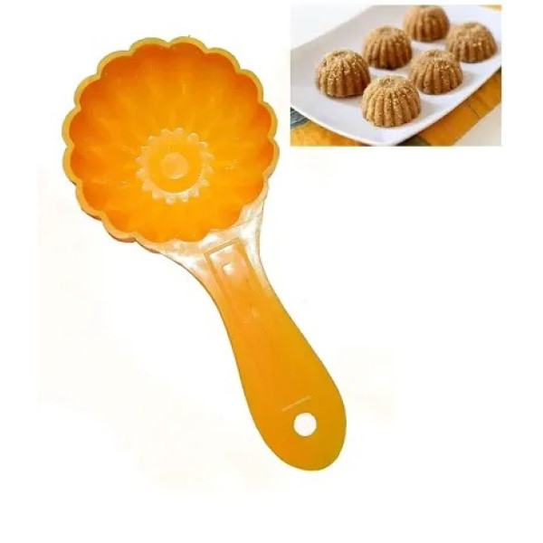 GR-Effortless Treats: Combo Pack Plastic Mould Set for Gujiya, Modak, Samosa, and Kachori Making with Ladoo Mould Spoon (4 Pcs) [Low Budget Product]