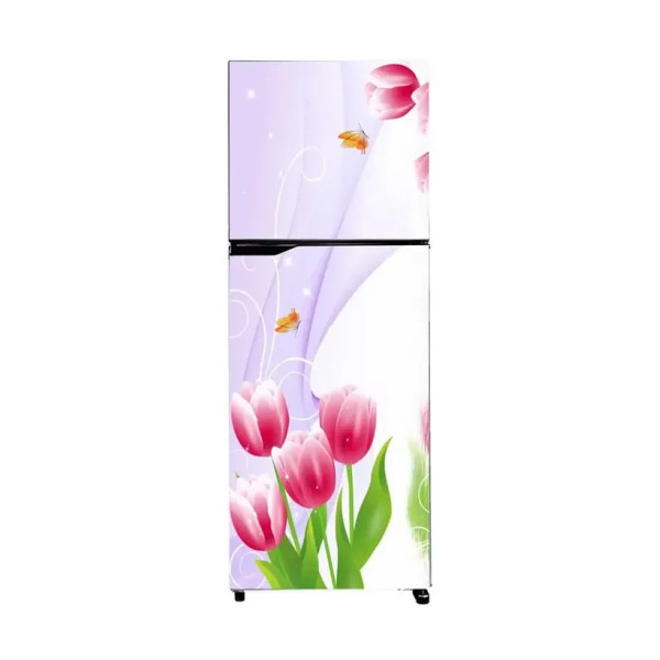 GR-Romantic Red Rose with Green Leaf 3D Fridge Wall Sticker [Low Budget Product]