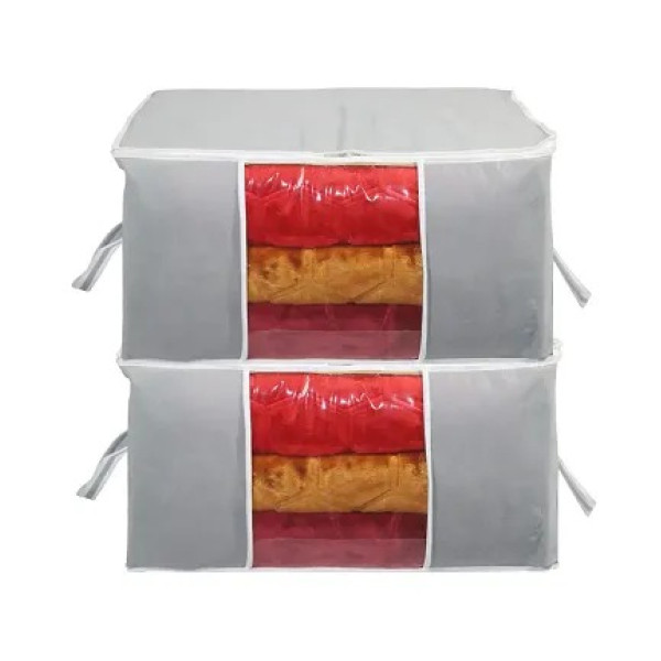 GR-Durable Non-Woven Jumbo Storage Bags (Pack of 2...