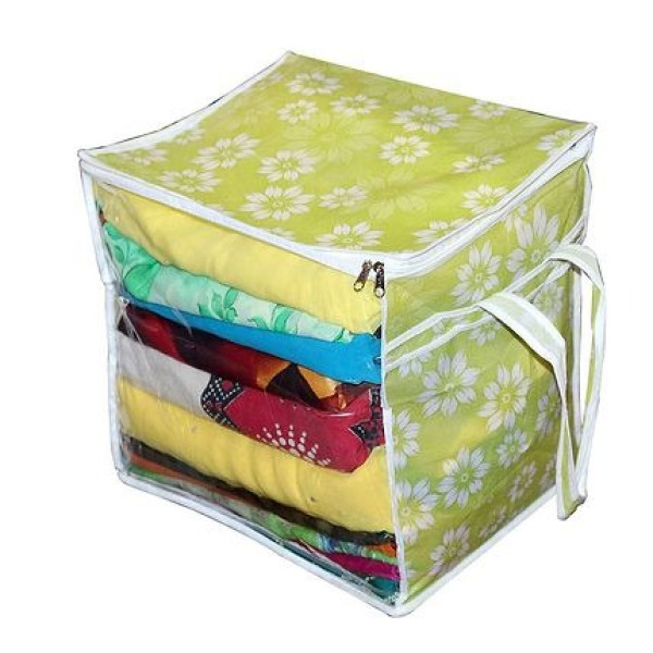 GR-Stylish Printed Storage Bag with Transparent Window [Low Budget Product]