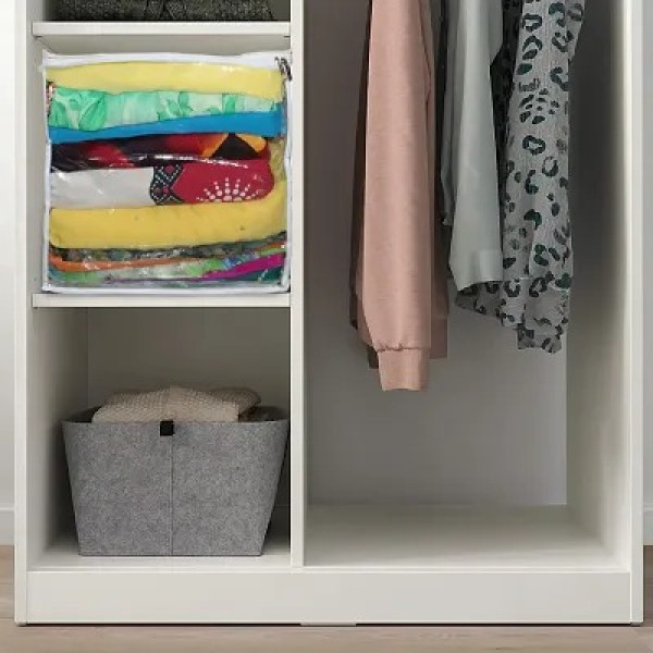 GR-Stylish Printed Storage Bag with Transparent Window [Low Budget Product]