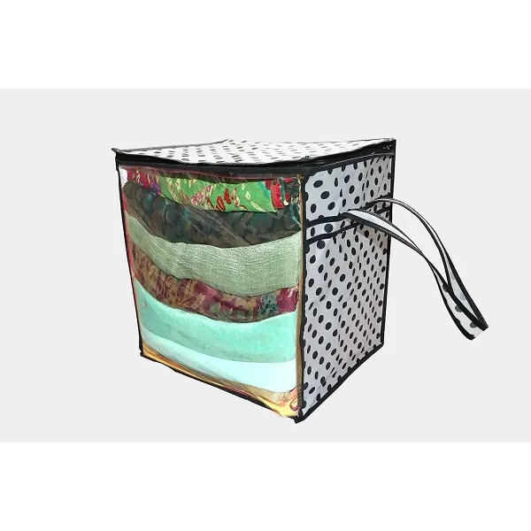 GR-Stylish Printed Storage Bag with Transparent Window [Low Budget Product]
