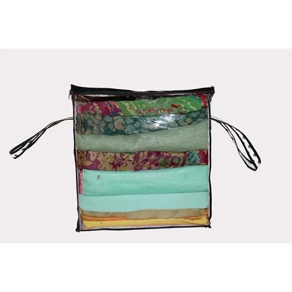 GR-Stylish Printed Storage Bag with Transparent Window [Low Budget Product]