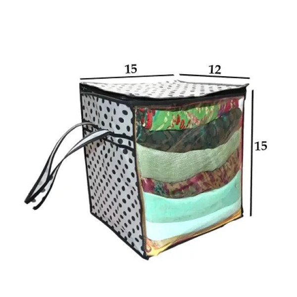 GR-Stylish Printed Storage Bag with Transparent Window [Low Budget Product]