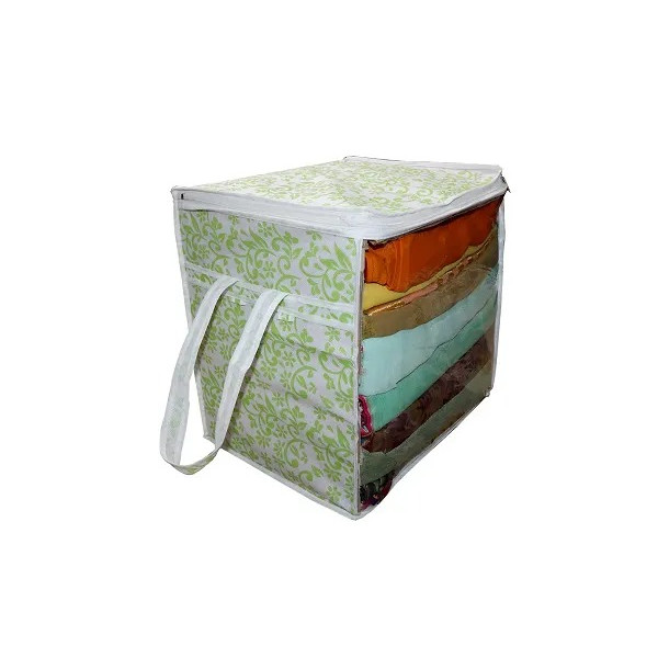 GR-Stylish Printed Storage Bag with Transparent Window [Low Budget Product]