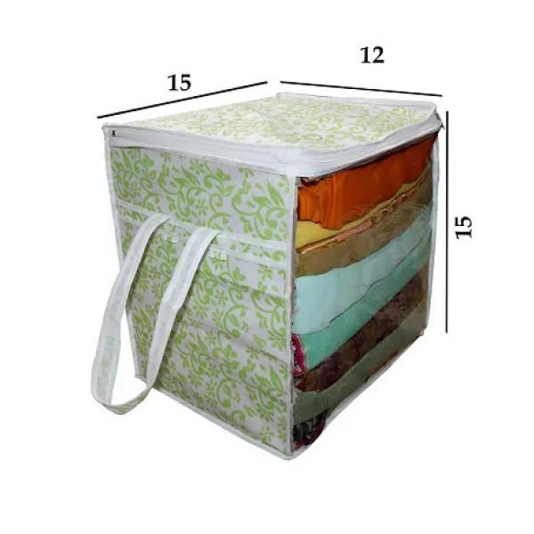 GR-Stylish Printed Storage Bag with Transparent Window [Low Budget Product]