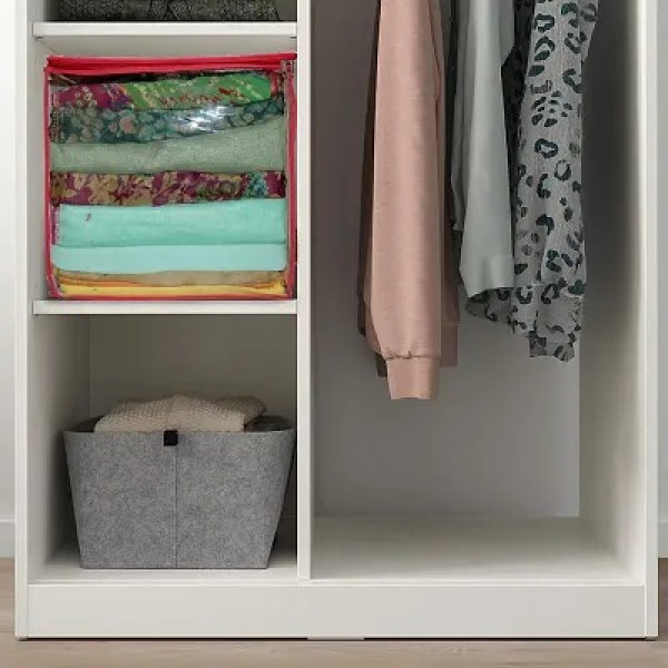 GR-Stylish Printed Storage Bag with Transparent Window [Low Budget Product]