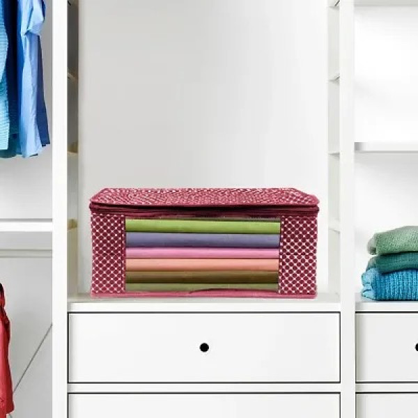 GR-6-Piece Cotton Quilted Saree Cover Bag Set [Premium Product]