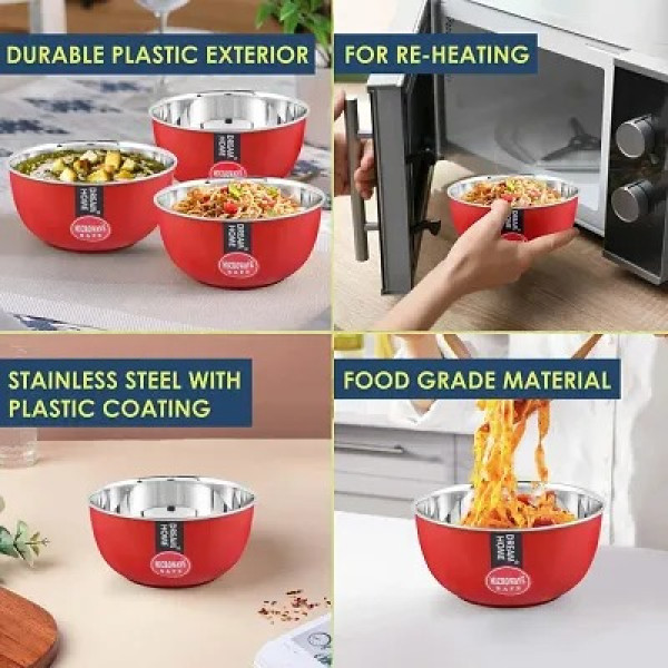 GR-Star Bowl Stainless Steel Food Storage Containers [Low Budget Product]