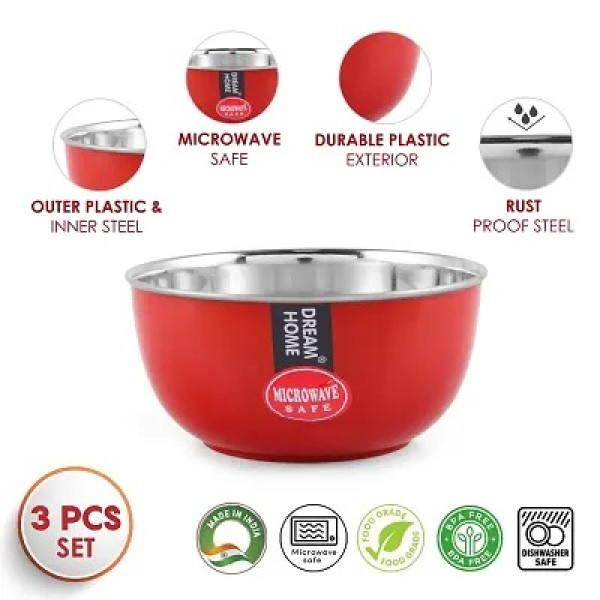 GR-Star Bowl Stainless Steel Food Storage Containers [Low Budget Product]