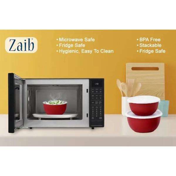 GR-Zaib Stainless Steel Food Storage Container Set [Premium Product]