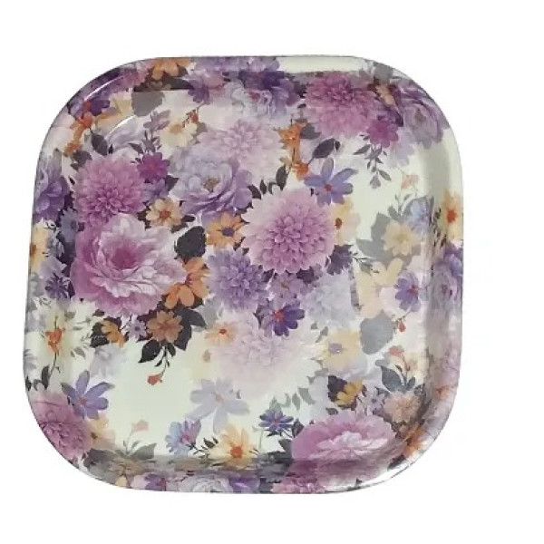 GR-LPINE Floral Design Melamine Snack Platter Set [Low Budget Product]